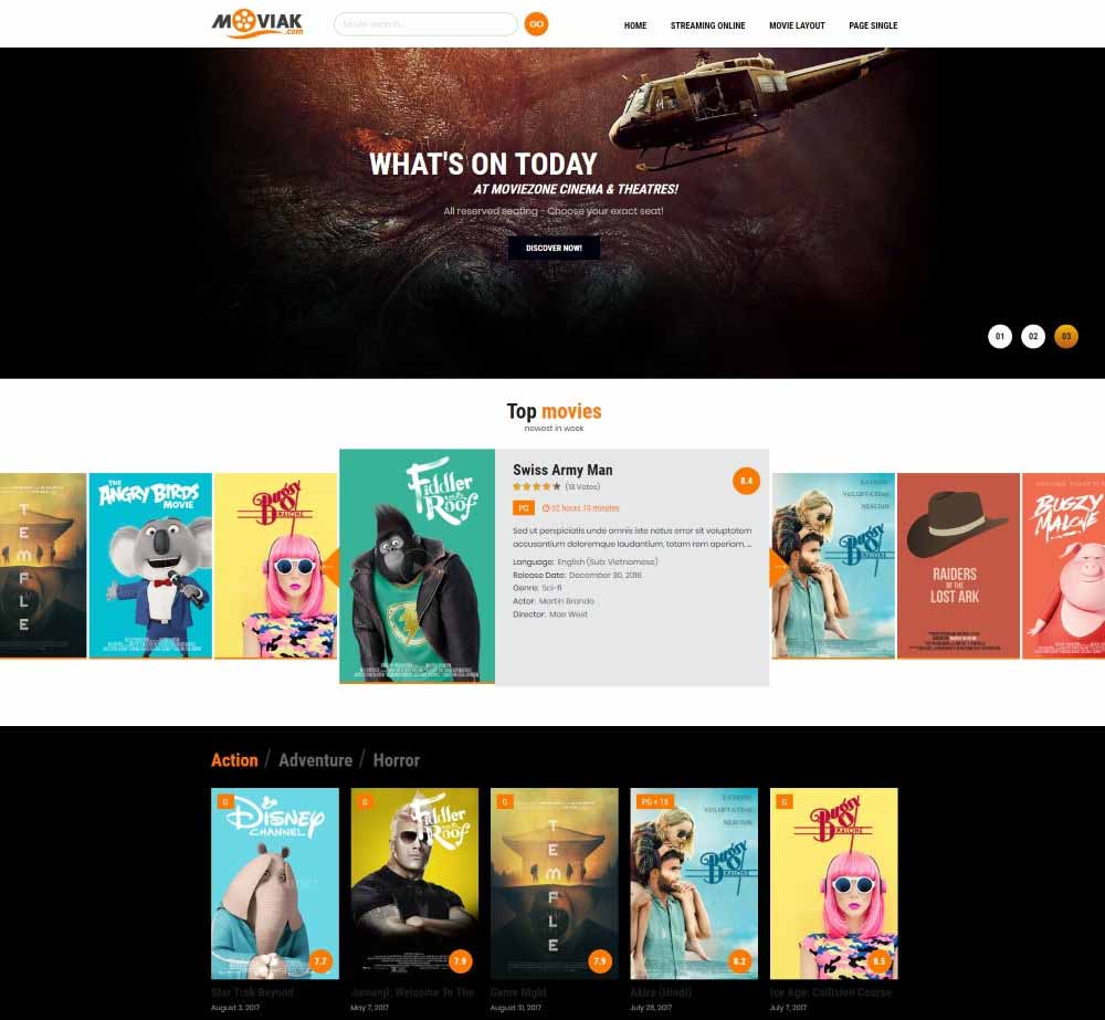 AmyMovie by AmyTheme Demo Layout