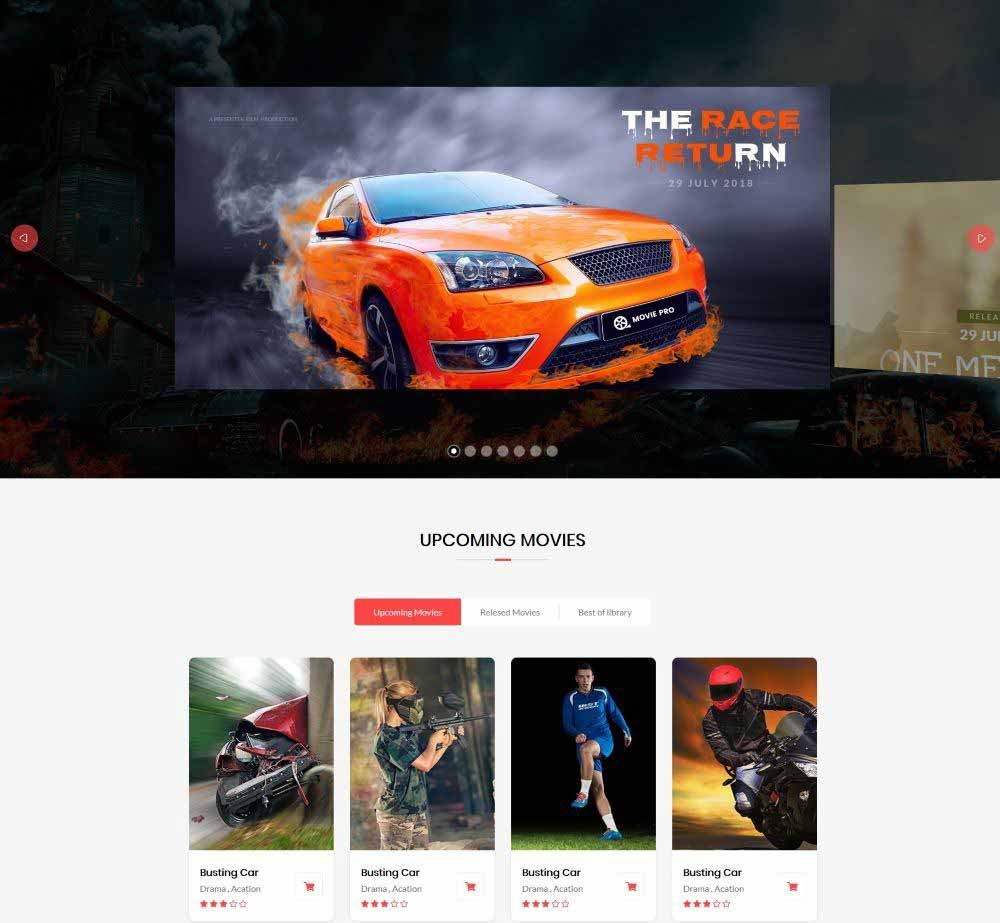 Movie Pro by Webstrot Demo Layout