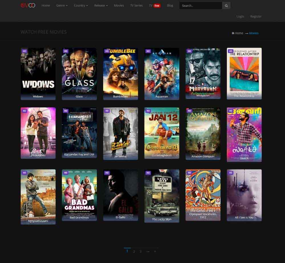 Vidstream - Movie & Tv Show Responsive Website template #167226