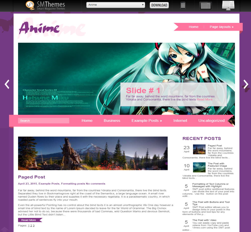 Tendex - Anime and Manga HTML5 Website Template in 2023