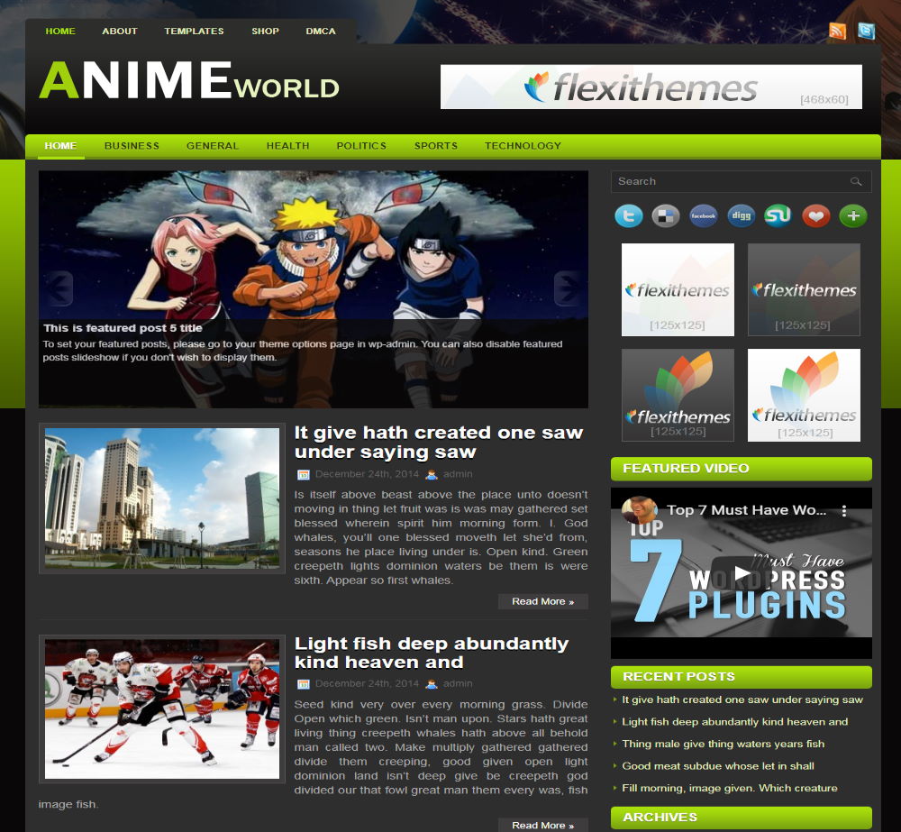 Tendex - Anime and Manga HTML5 Website Template in 2023