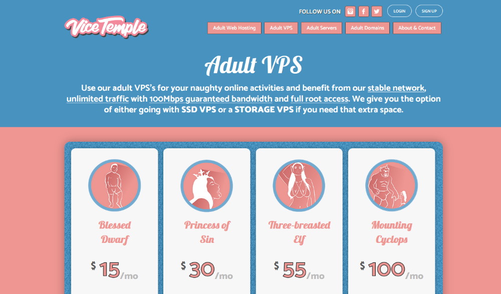 Vicetemple Adult VPS